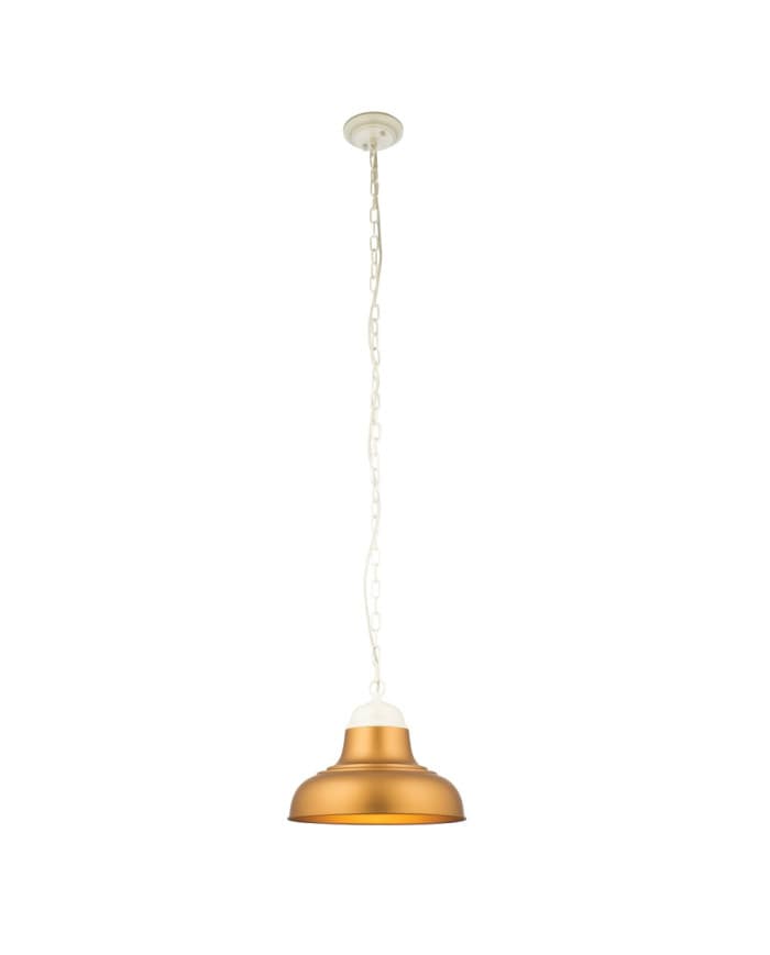 Moderna visilica PD323-1 MATT WH+GOLD/GOLD E27 60W FI33*H22