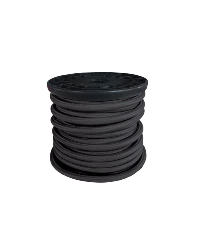 Vodič dekorativni Fabric 2*0,75mm2 10m Black