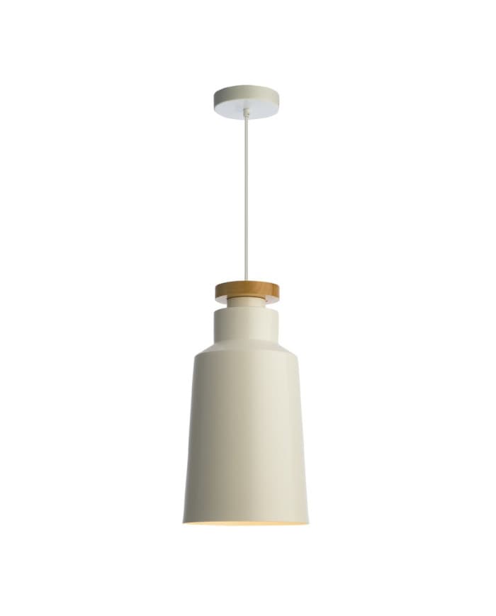 Moderna viseča svetilka PD321-1C WOOD+MT WH/MT WH E27 60W FI19*H36