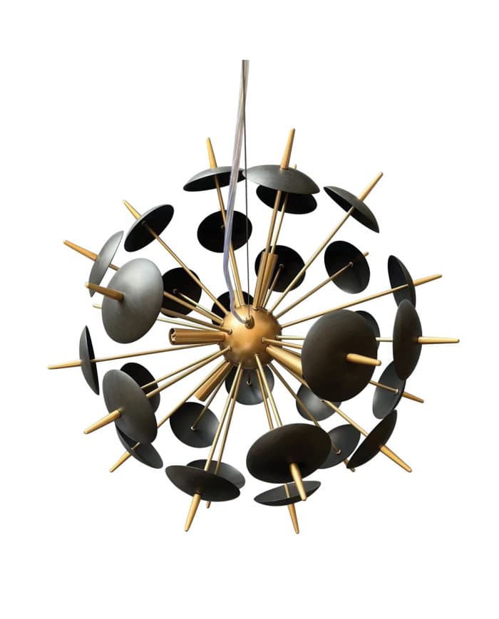 Visilica MD6901-6A/fi580×H580 6xG9 Gold Painted frame