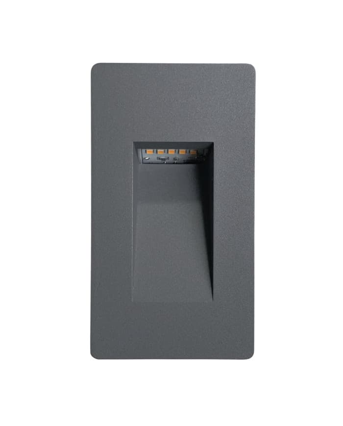 Ugradbena zidna svjetiljka Vanjska zidna ugr. SR8301B antracite 1,5W, 120lm, 3000K, IP54, 220V, 140*78*45