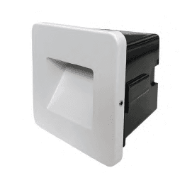 Ugradbena zidna svjetiljka Vanjska zidna ugr. SR8302 matt white 2W, 160lm, 3000K, IP54, 220V, 9*9*6