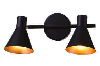 Zidni reflektor W10139-2 MATT BLACK 2*E14