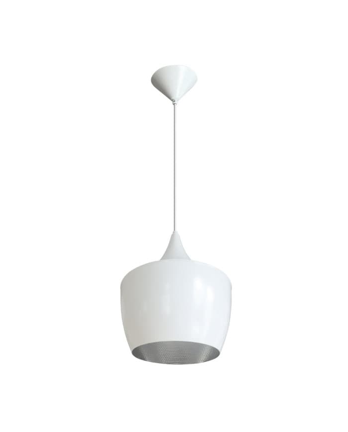 Moderna visilica PD47-1B MT WH/ SILVER inside FI 23X H128 1XE27/60W