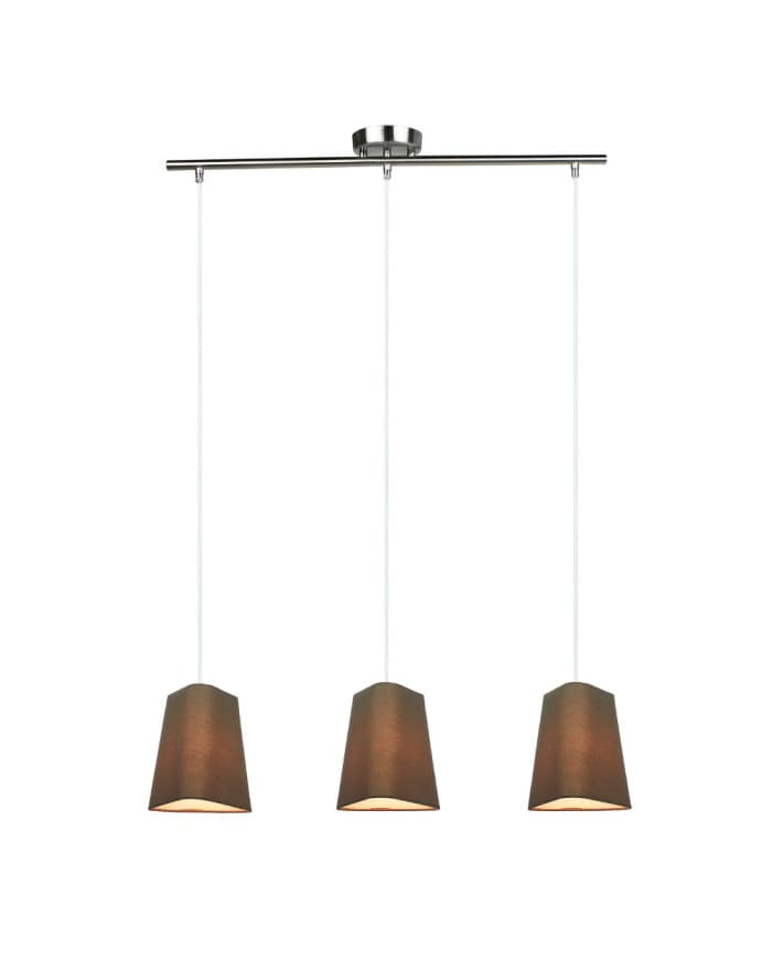 Moderna svjetiljka visilica LP6610 taupe E14/3*40W