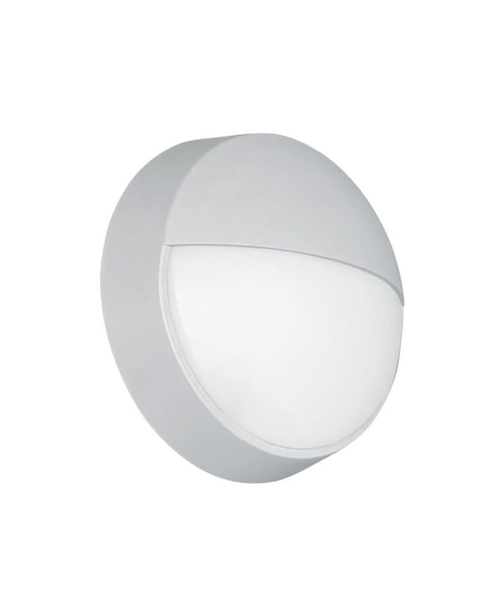 Plafonjera LED-FM-ROUND-LIGHT GREY HALF COVERED 14W 4000K 840lm IP65
