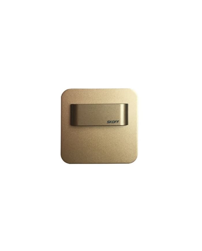 Zidna ugradbena LED Salsa Short Matt Brass IP66 0,8W 3K 73x73