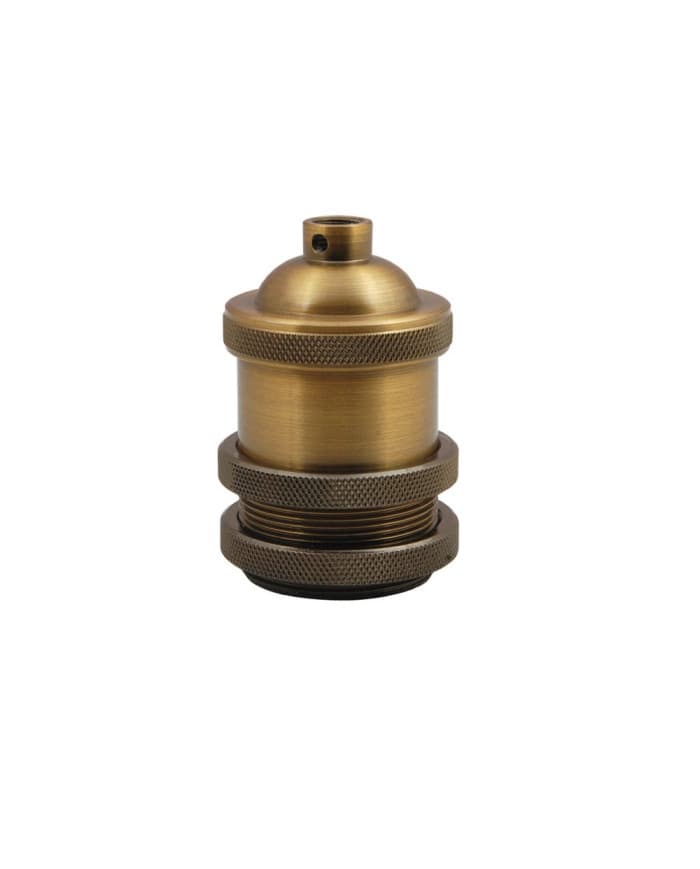 Grlo A0301 Aluminium plated bronze colour, with E27 plastic, tube 301 black, 1 ring