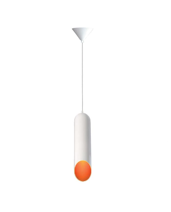 Modern pendant lamp PD060-1WG WHITE/GOLD inside fi12xH49, E27, 1X60W