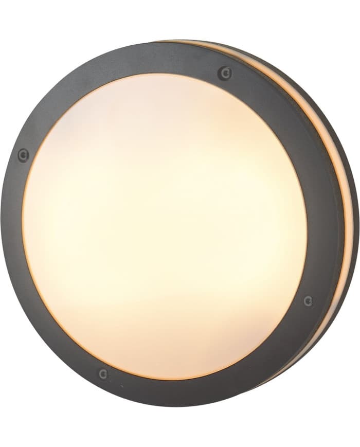 Plafonjera UH1171-6204 GLOW - ROUND E27 IP54 DARK GREY fi300x100