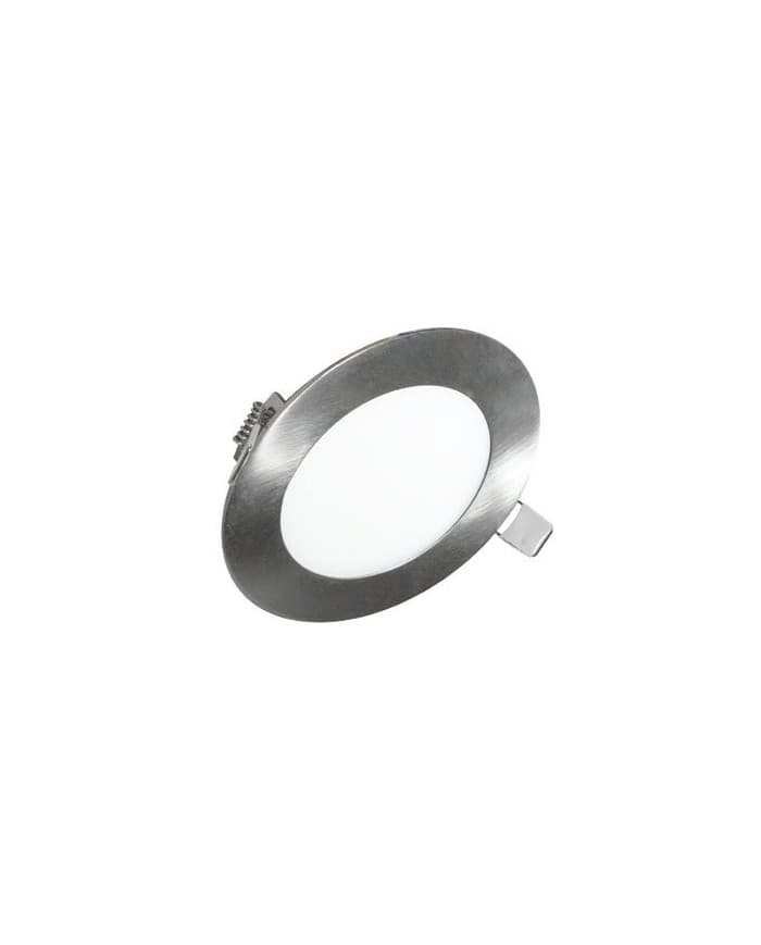 SD-P001N-3DW 3W round slim LED panel, nickel, 4000K, AC85-265V, Epistar, fi85*13
