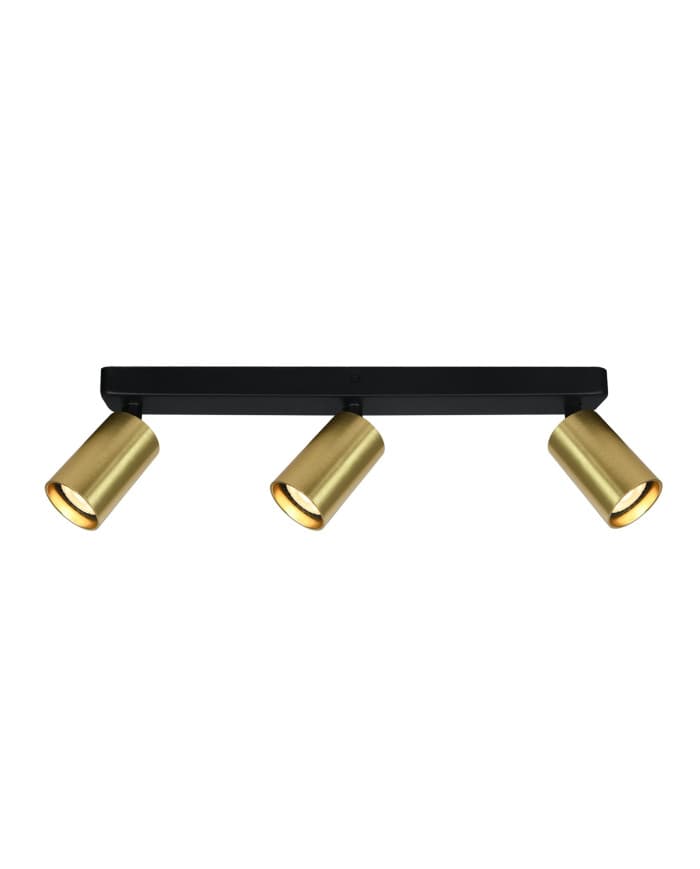 Stropna svjetiljka SPOT 3 BRASS 3xGU10