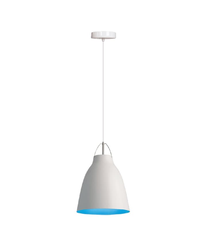 Moderna visilica PD69-1B WHITE/BLUE inside fi40xH55, E27, 60W