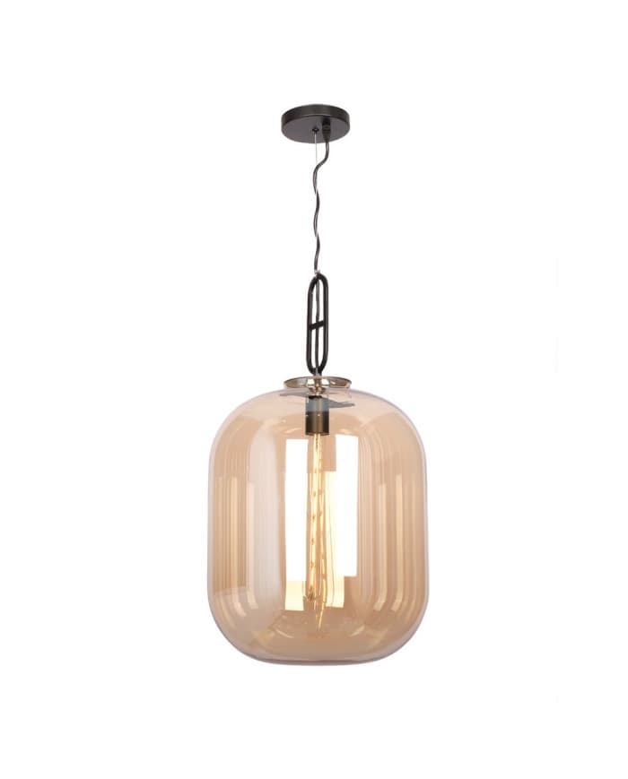 Visilica LOFT293-M AMBER+BLACK D350*H570mm 1*E27