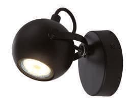Zidni reflektor W10129-1 MATT BLACK 1*GU10