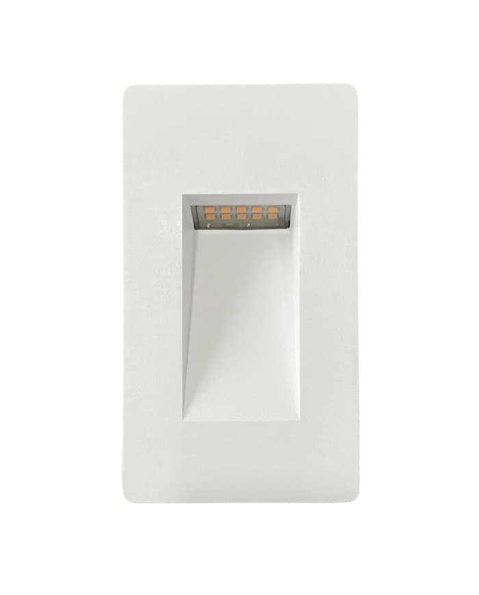 Ugradbena zidna svjetiljka Vanjska zidna ugr. SR8301B matt white 1,5W, 120lm, 3000K, IP54, 220V, 140*78*45